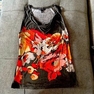 5/$20 Floral Sleeveless Top - Multicolor